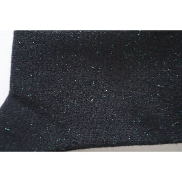 Aerie 8712629910 Women's Sz O/S Black Tonal Metallic Crew Socks - Picture 4 of 5